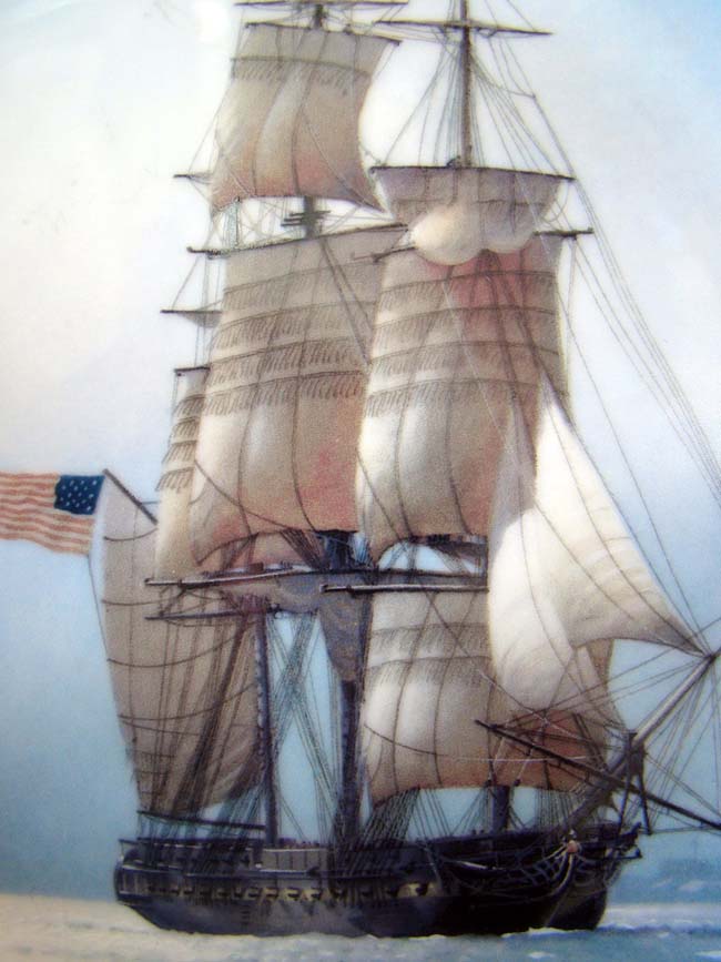 A beautiful Franklin Mint Limited Edition set of 6 plates depicting "The Great Ships of the Golden Age of Sail" issued in 1986 — image 3